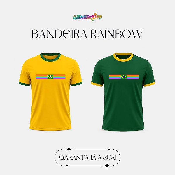 Camiseta Bandeira Rainbow