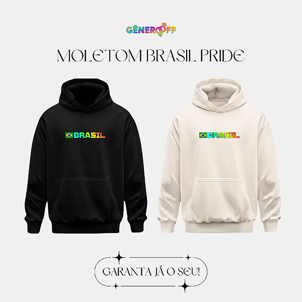 Blusa de Moletom Brasil Pride