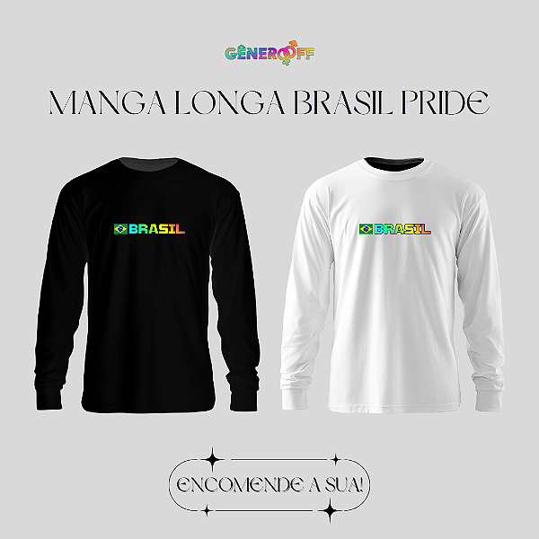 Camiseta Manga Brasil Pride