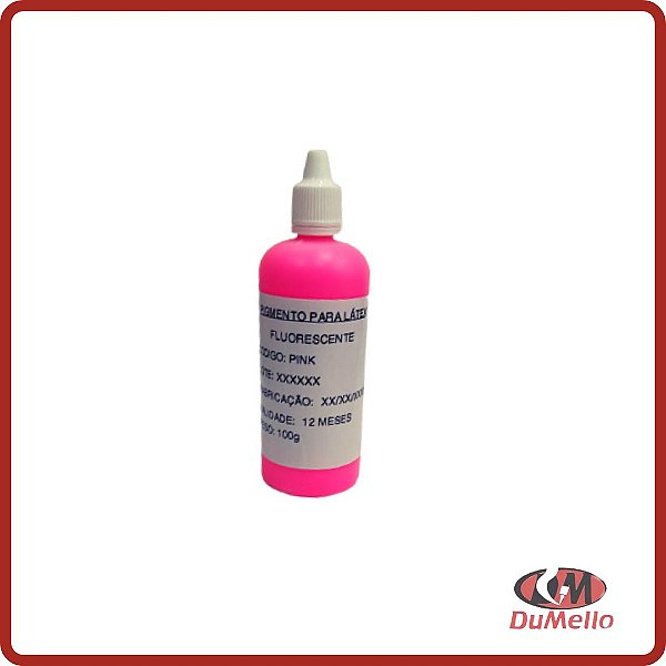 Pigmento Para Látex - Pink Fluorescente 100g