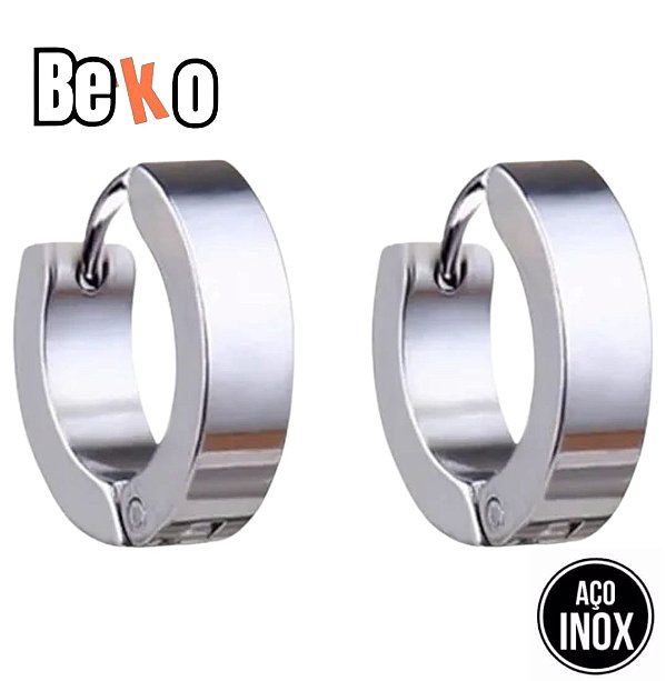 Brincos de argolas 4mm em aço antialérgico. RGL6DD92F