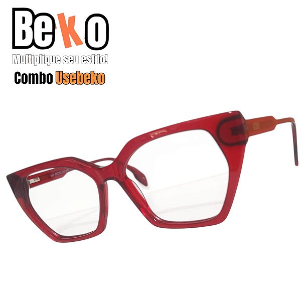 Combo USEBEKO de Armação + lentes blue V3RRW238P