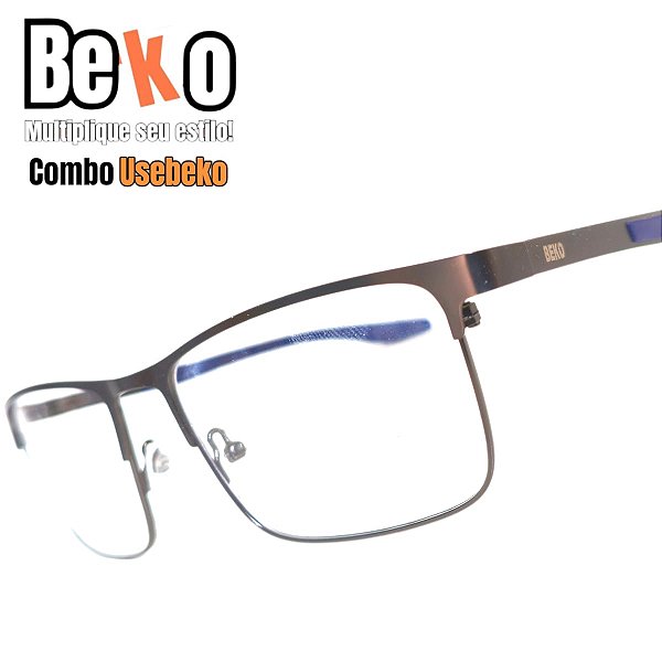 Combo UESEBEKO de Armação + lentes com antireflexo ZEQ3BLEKL