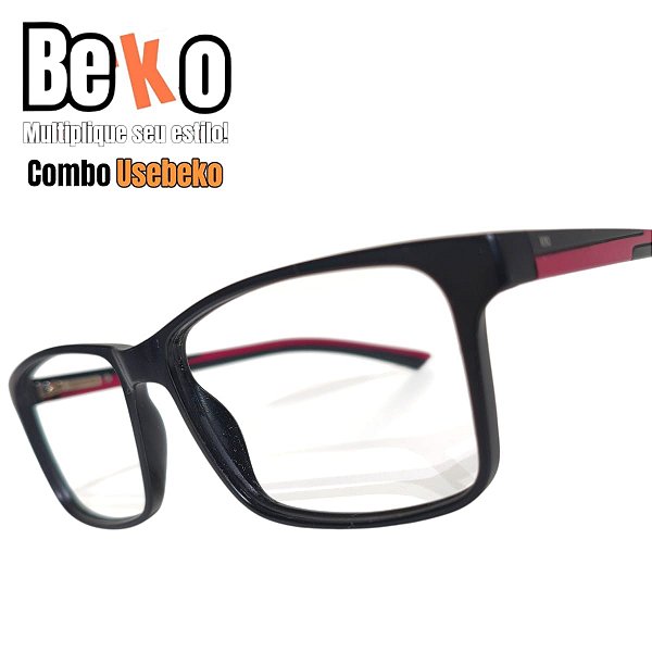 Combo UESEBEKO de Armação + lentes com antireflexo P58QSDQT3