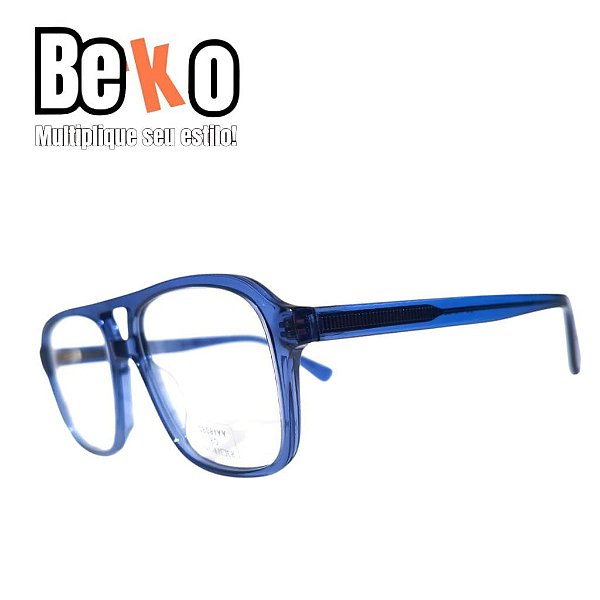 Armação Acetato Azul Transparente - BEKO