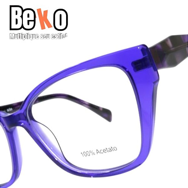 Armação de Óculos Roxo em Acetato 3PLSJDKVJ