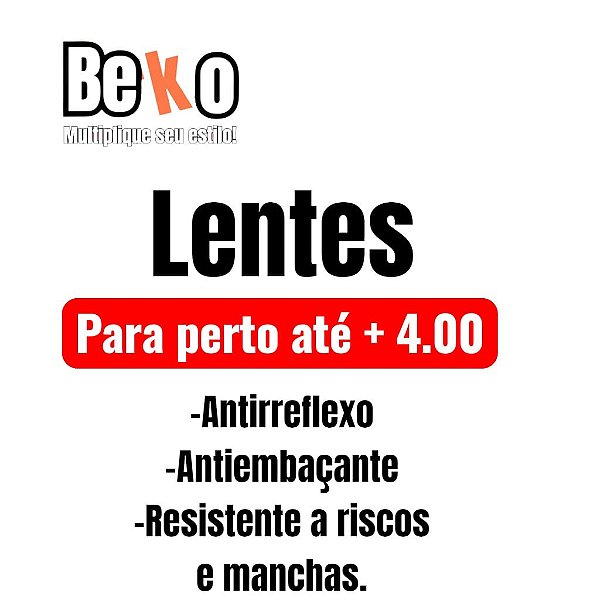 Lentes Para Leitura até +4 graus KWGU3368X