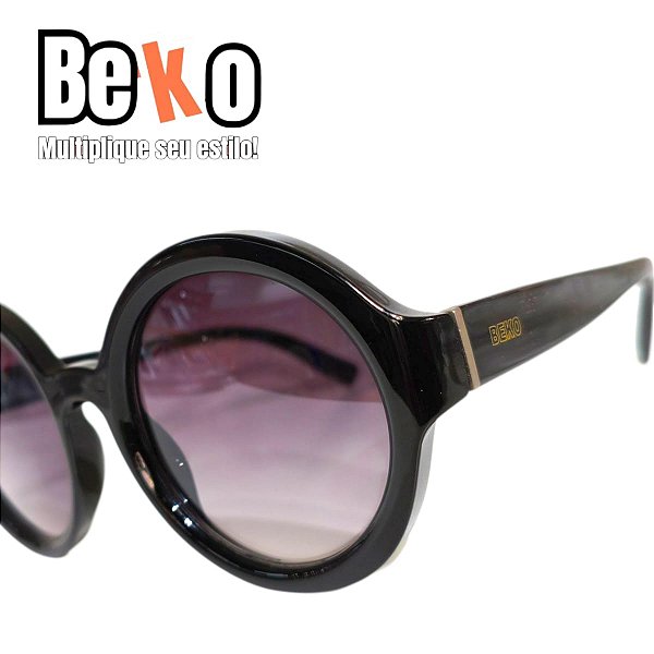 Óculos de Sol Beko Redondo Preto TVM2X2C5N