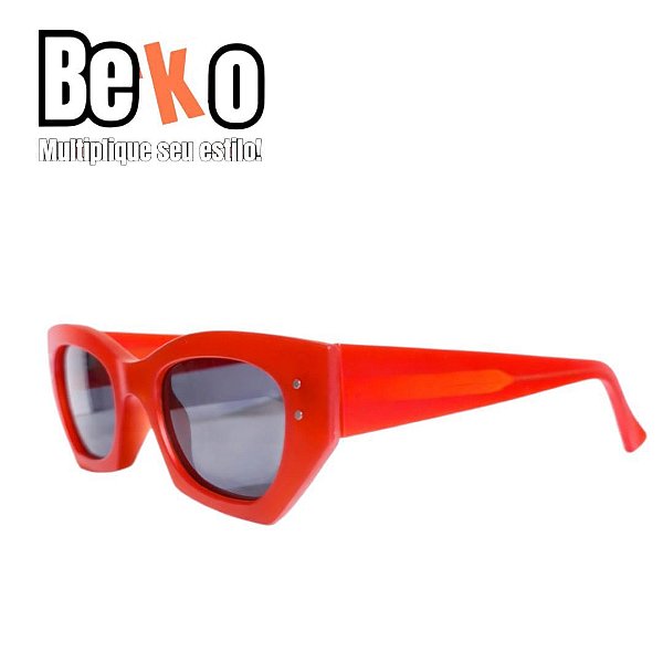 Óculos de Sol Vermelho Acetato Polarizado - UV400 - BEKO