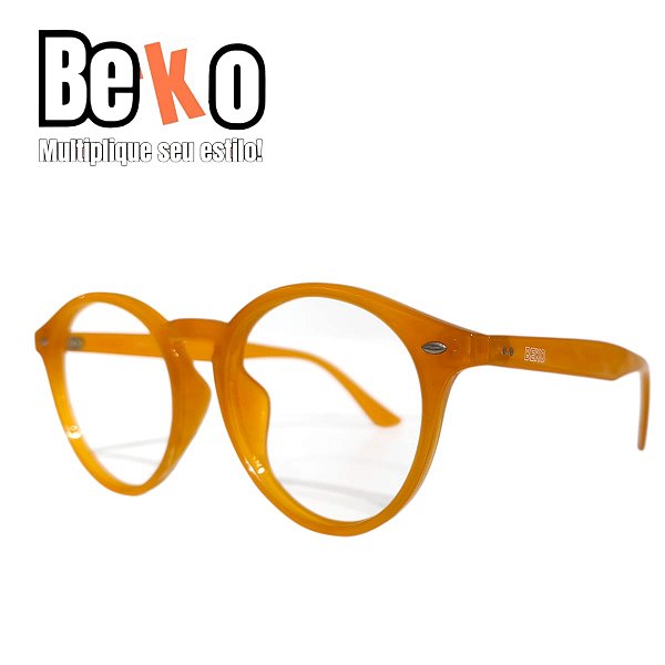 Armação Redonda Caramelo Acetato - Beko