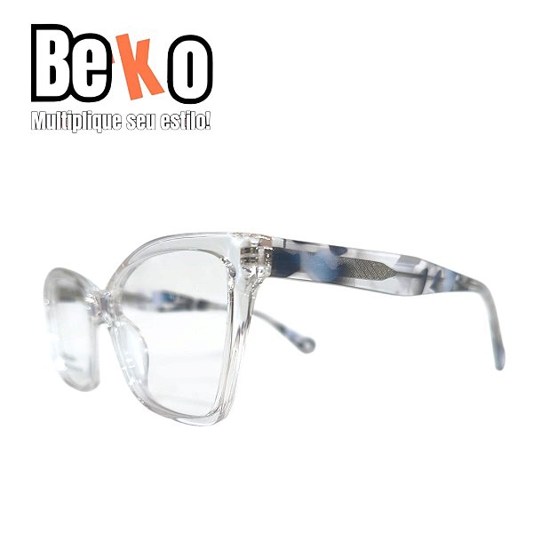 Armação Gatinho Haste Estampada Acetato - BEKO