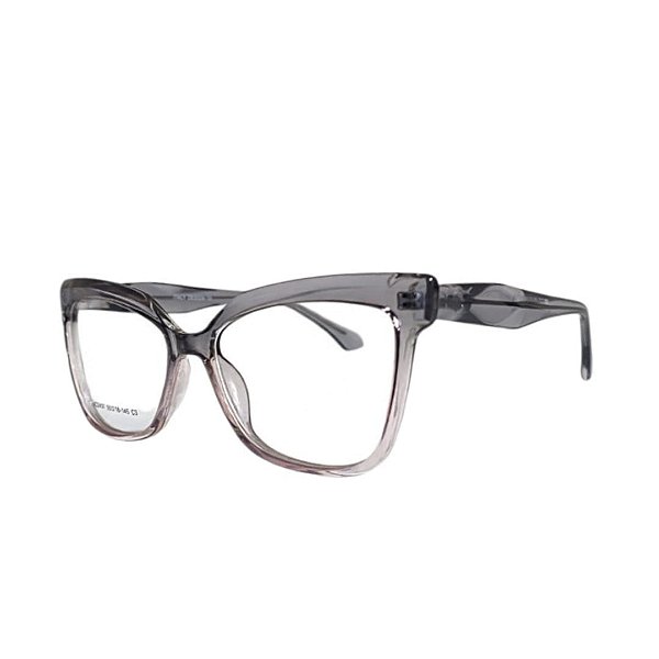 Armação Gatinho Transparente Degradê 2076 C3 - Feminina em Acetato - BEKO