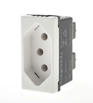 615040BC MODULO TOMADA B.PARAF 10A PIAL PLUS+ BRANCA LEGRAND