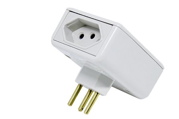 PROTE RAIO ELETRO 2 TOMADAS 220V REF 204 PW