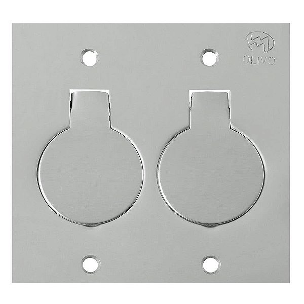 PL82 PLACA PISO INOX 4X4 2 TOM OLIVO