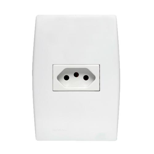 CONJUNTO 4X2 TOMADA 10A BRANCO ILUS - 99052 - SOPRANO