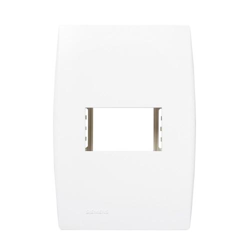 PLACA 4X2 1 MODULO HORIZONTAL BRANCO - ILUS SOPRANO - COM SUPORTE A20/180 5TG99023