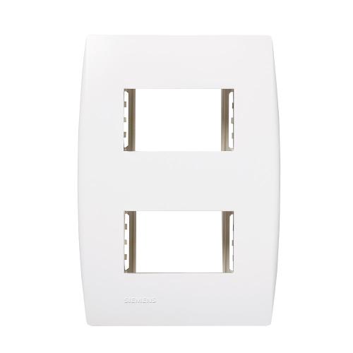 PLACA 4x2 2 MOD.(SEP.HOR.)BR.C/SUP ILUS-SOPRANO A20/180 5TG99025