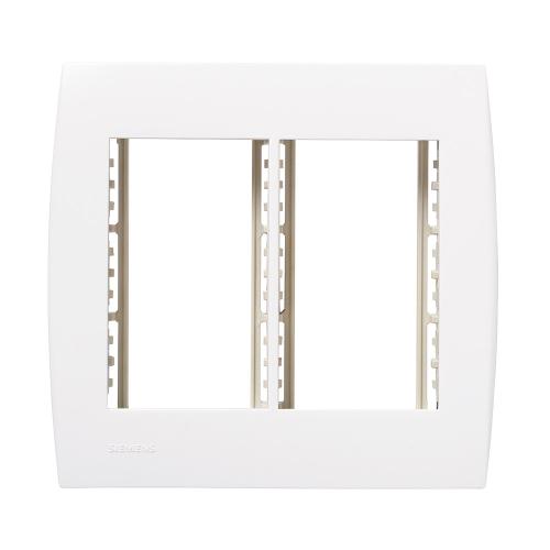 PLACA 4X4 6 MODULOS JUNTOS BRANCO ILUS - SOPRANO - COM SUPORTE A10/90 5TG99033