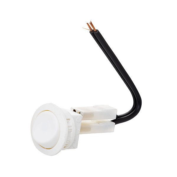CONJ. INTERRUPTOR PAINEL+SIMPLES+ BRANCO +CABO 0,1MT LUMITEK