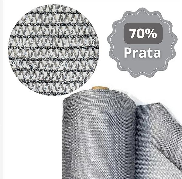 Tela de Sombreamento (Freshnet- 70% Prata 4X1)