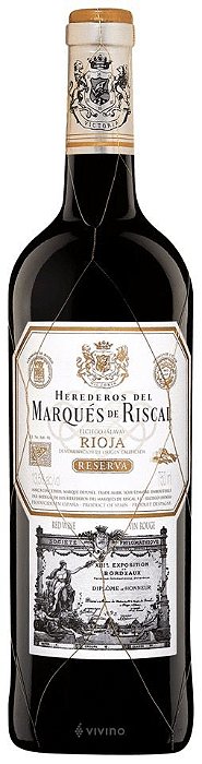 TINTO MARQUES DE RISCAL RESERVA TEMPRANILLO 750 ML