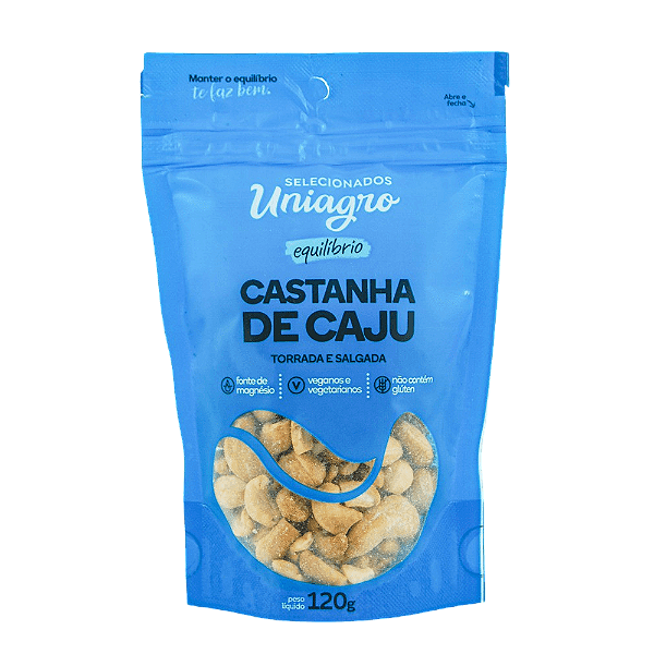 CASTANHA DE CAJU UNIAGRO 120G