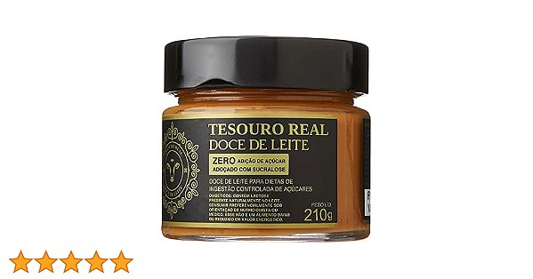 DOCE DE LEITE TESOURO REAL ZERO 210GR