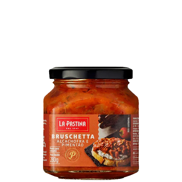 BRUSCHETTA LA PASTINA ALCACH/PIMENTAO 280GR