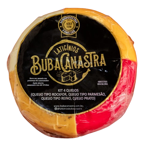 KIT 4 QUEIJOS PARMESÃO, REINO, PRATO PROVOLONE 550GR