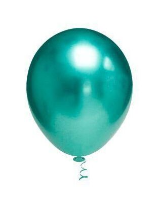 Balão Bexiga Látex Platino Metalizado -N° 9- Verde