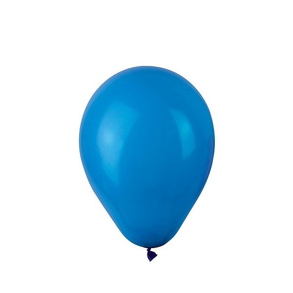 Balão Látex - 9 Polegadas - Azul - 50 unidades