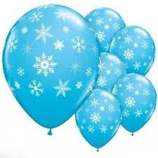 Balão N° 10- Flocos de Neve - 25 unidades