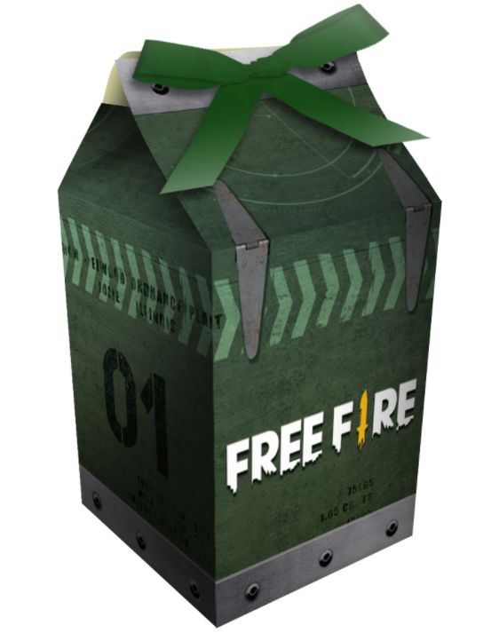 Caixa Milk - Free Fire - 8 unidades
