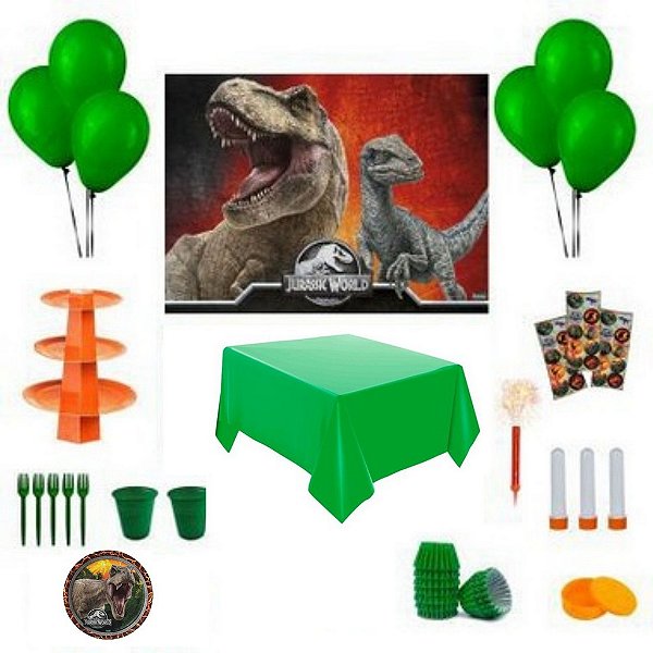 Kit Decoração de Festa Especial - Jurassic Park