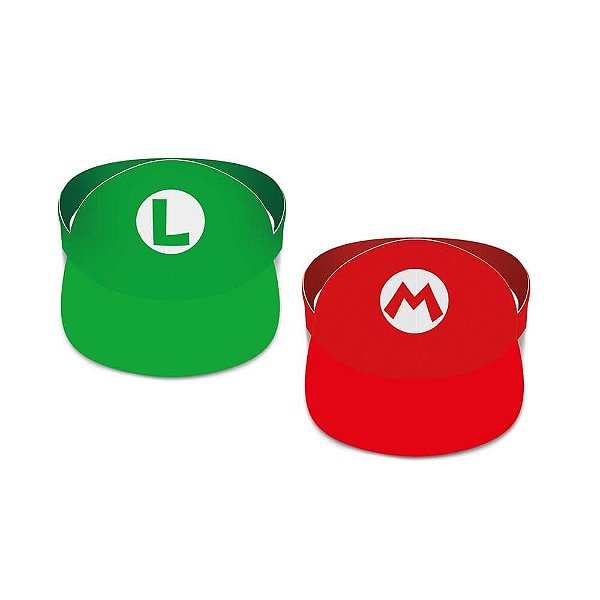 Viseira de Papel - Super Mario - 2 unidades