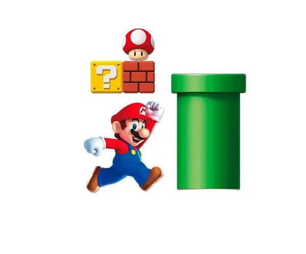 Kit Decorativo Super Mario Bros - Cromus - Clube das Festas