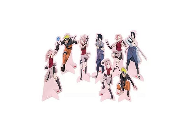 Topo De Bolo Personalizado Aniversário Sakura Naruto