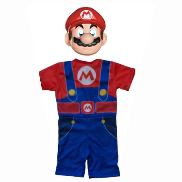 Fantasia Infantil Personagem Super Mario   - Clube das Festas