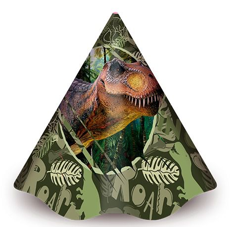 Chapéu de Aniversário - Dino Park - 8 unidades