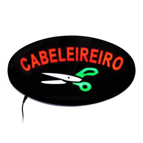Placa Luminosa Led Cabeleireiro - Bivolt