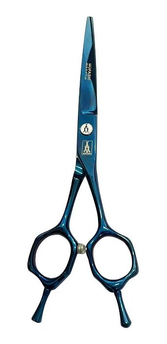 Tesoura profissional fio navalha azul 6" Mofashi