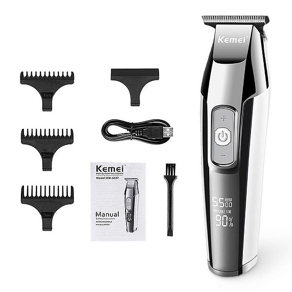 Máquina de Acabamento, Barba e Pelos KM 5027 - Kemei