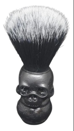 Pincel de Barba Estilo Caveira Viking Maciez Cerdas Naturais