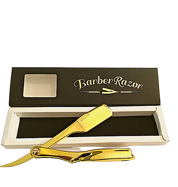 Navalhete Dourado Premium Barbearia Classe A de Pressão Não Descasca Pintura
