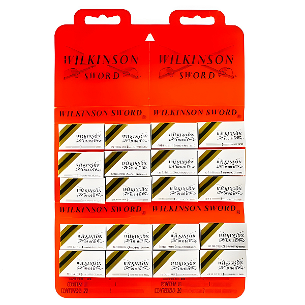Dez Cartelas de Lâmina Wilkinson Sword Aço Inoxidável - 600 unidades