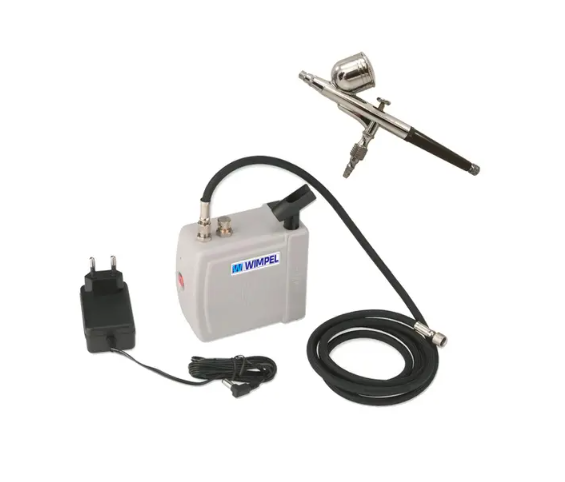 Aerógrafo Completo - Mini Compressor e Pistola - Bivolt - Wimpel