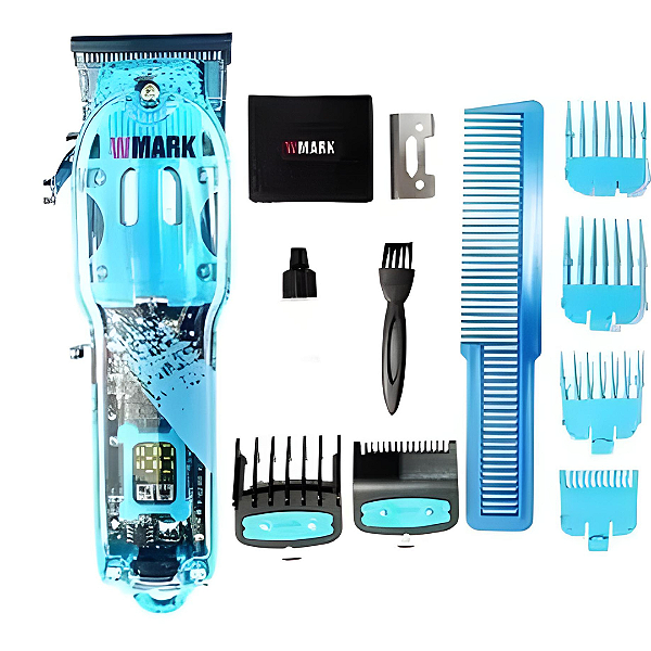 Máquina De Cortar Cabelo Wmark Ng 408 Azul