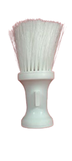 Espanador com Talqueira para Barbeiros e Cabeleireiros - Branco