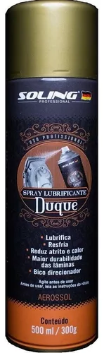 Lubrificante Prof - Lubrifica Resfria Reduz Calor - Mais Durabilidade Lâminas - Duque Soling - 500 ml/300g